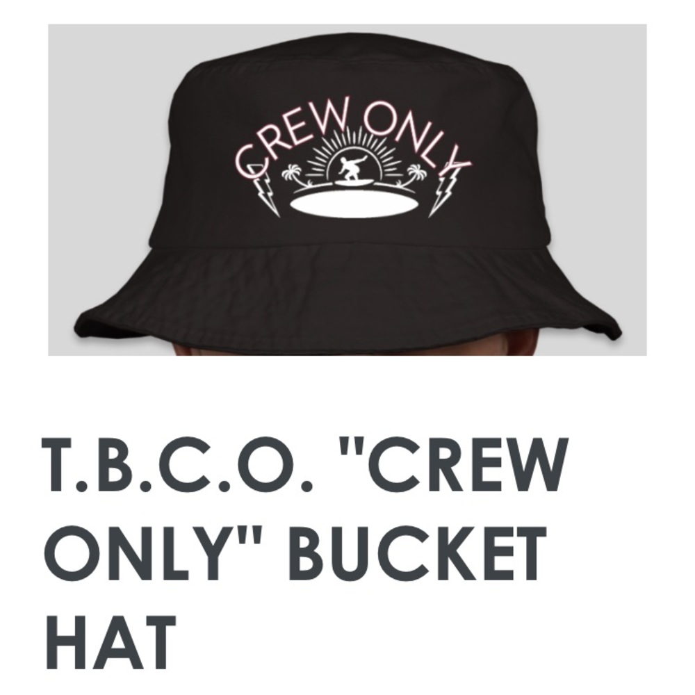 T.B.C.O. “CREW ONLY” BLACK BUCKET HAT
